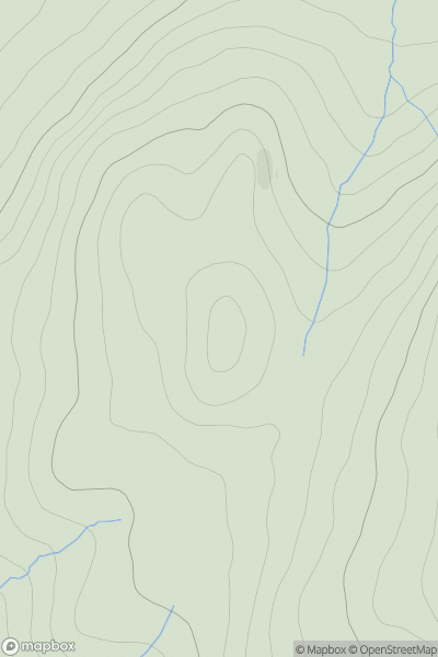Thumbnail image for Meallanan Odhar [Loch Ericht to Glen Tromie & Glen Garry] showing contour plot for surrounding peak
